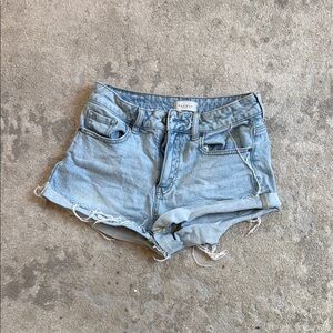 Pacsun Blue Distressed Jean Shorts